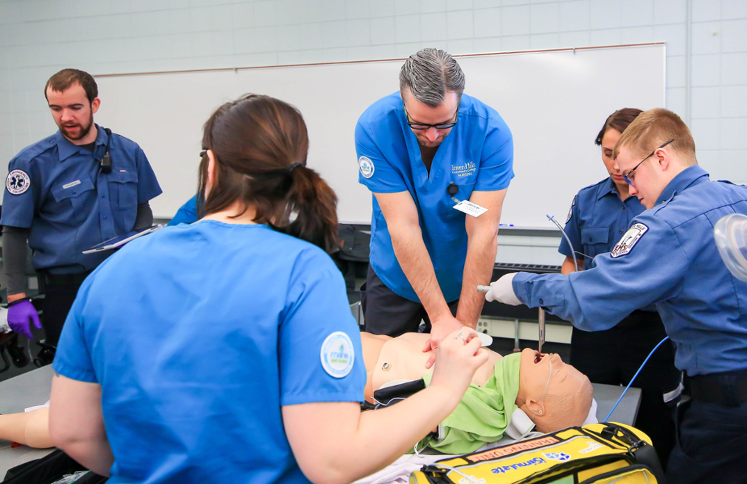 Image of EMT performing CPR