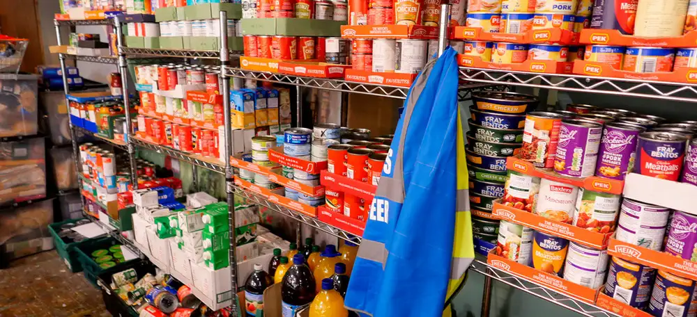Photo of food shelf