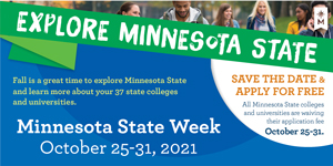 Explore Minnesota State: Save the Date Poster