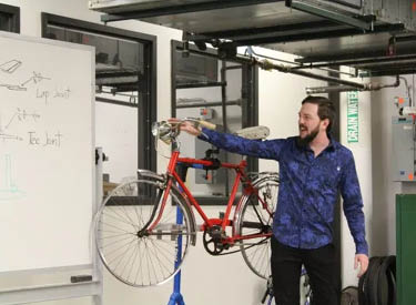 Bicycle Design and Fabrication Program instructor Chase Spaulding
