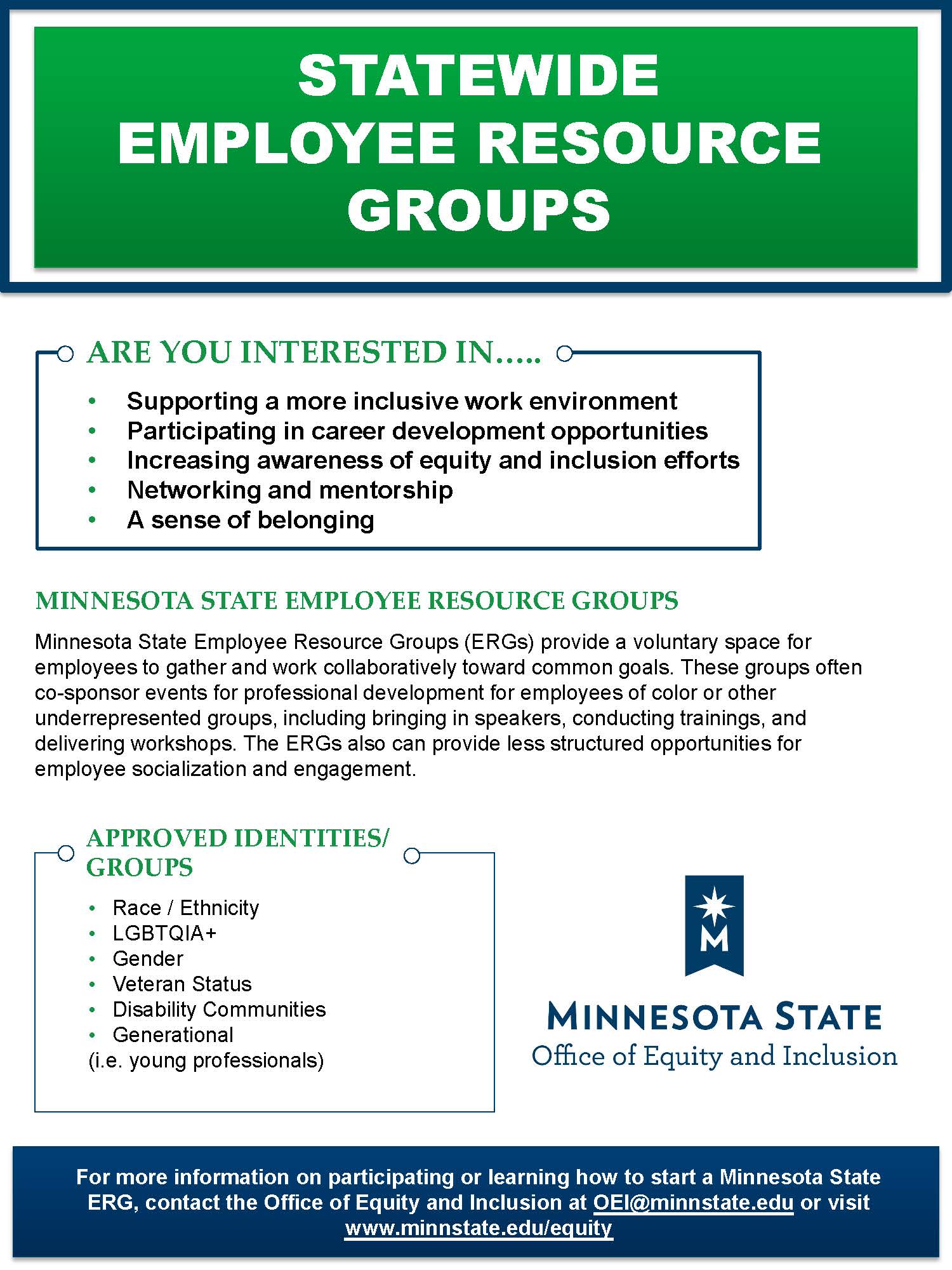 Statewide ERG Poster