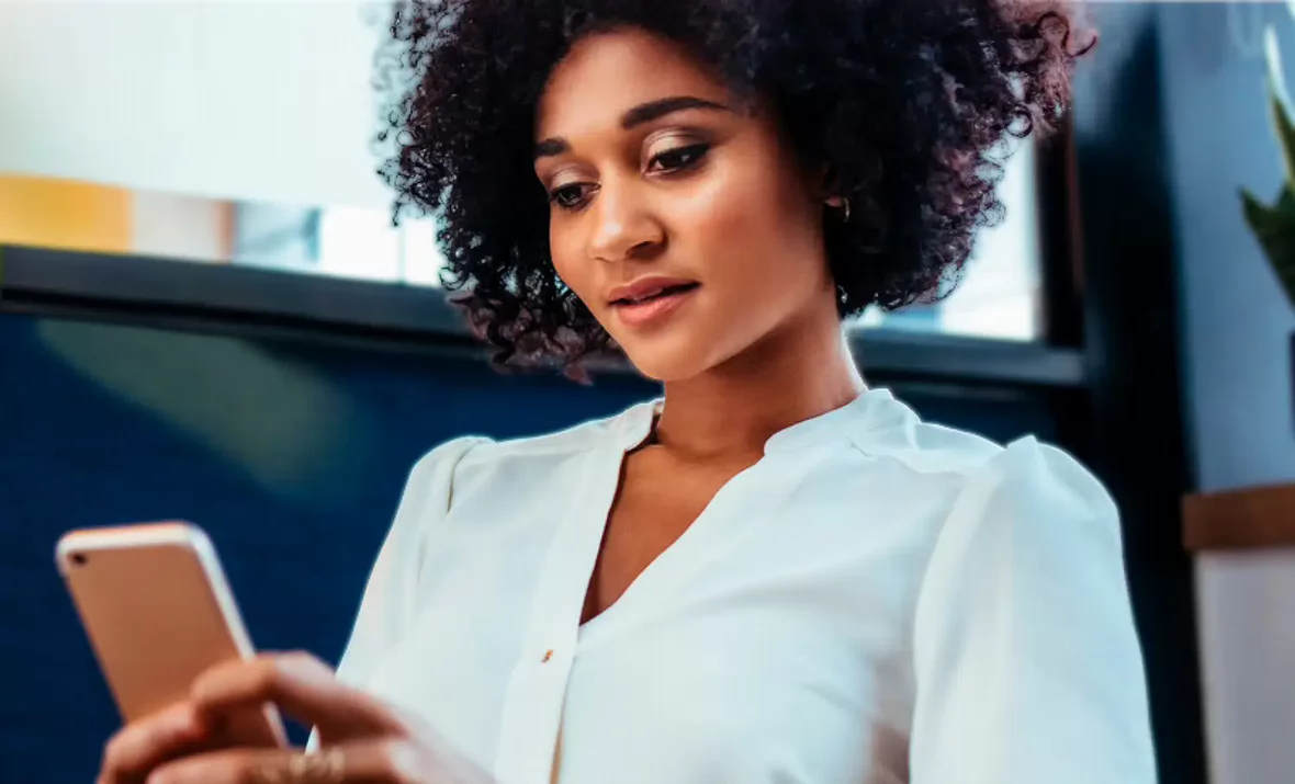 Woman on cell phone